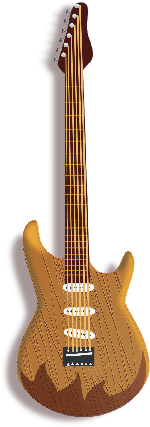 guitar clipart wooden