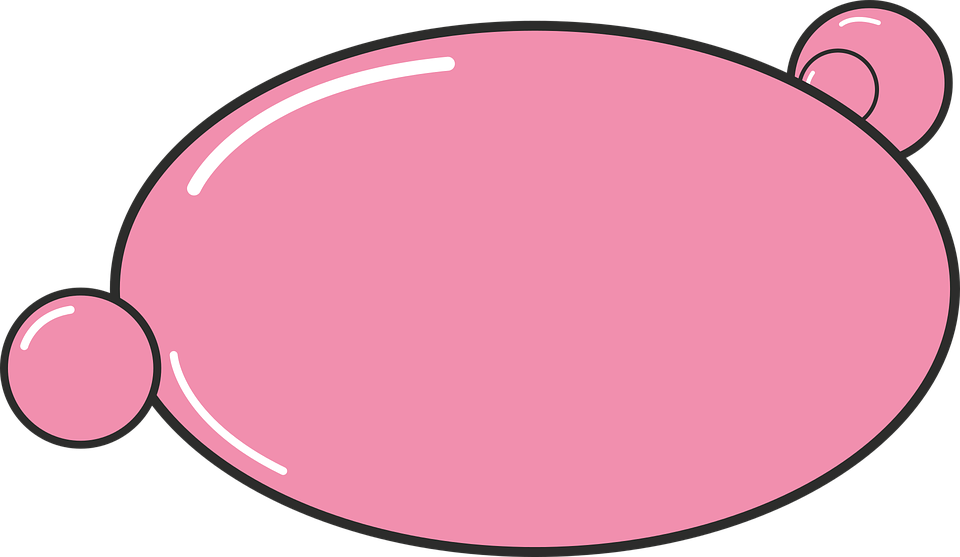 gum clipart pink