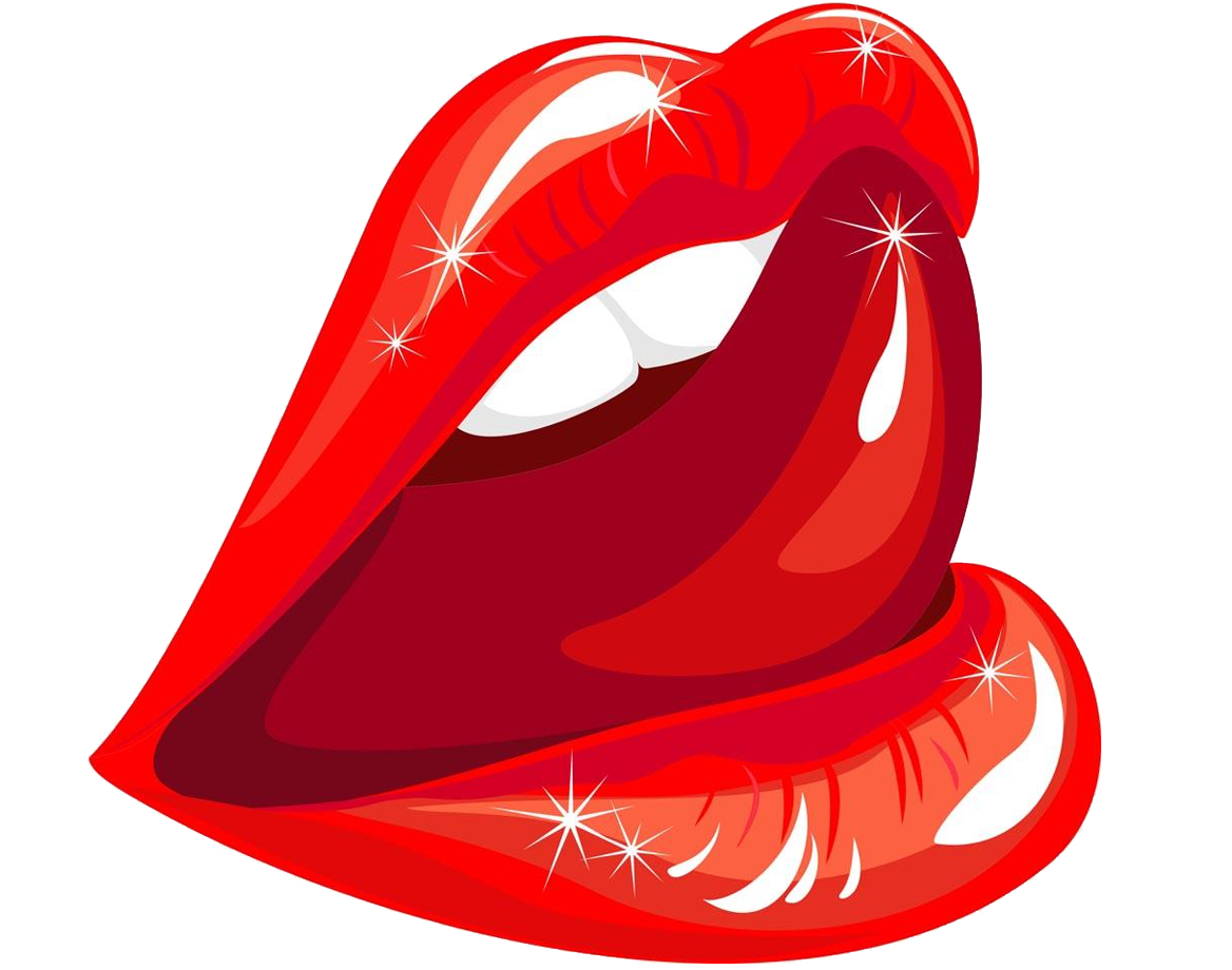gum clipart red lipstick