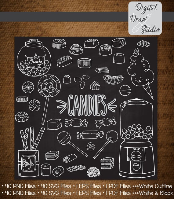 Gum clipart vintage candy.  candies white bundle