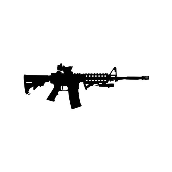 Gun clipart assault rifle. Pin on products 