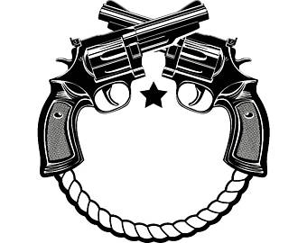 pistol clipart border
