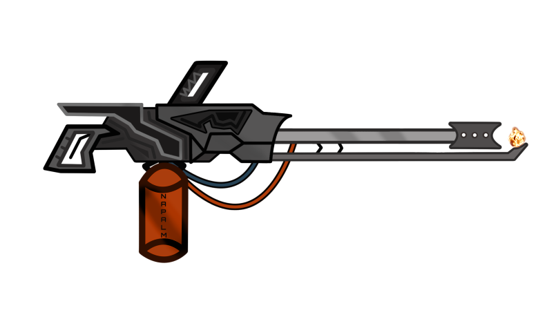 gun clipart flamethrower