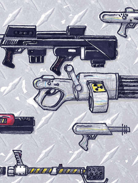 guns clipart sci fi