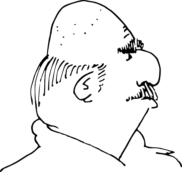 guy clipart black and white