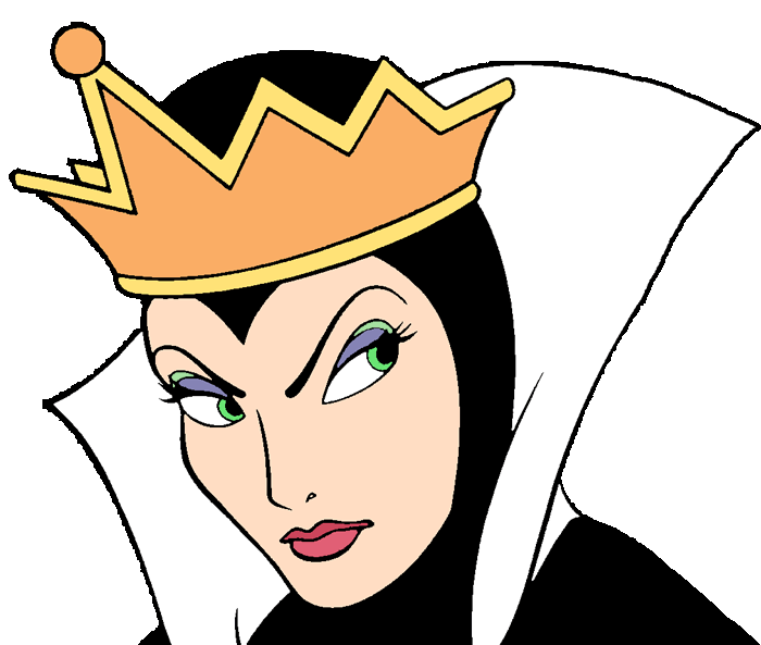 Queen snow white and. Phone clipart evil