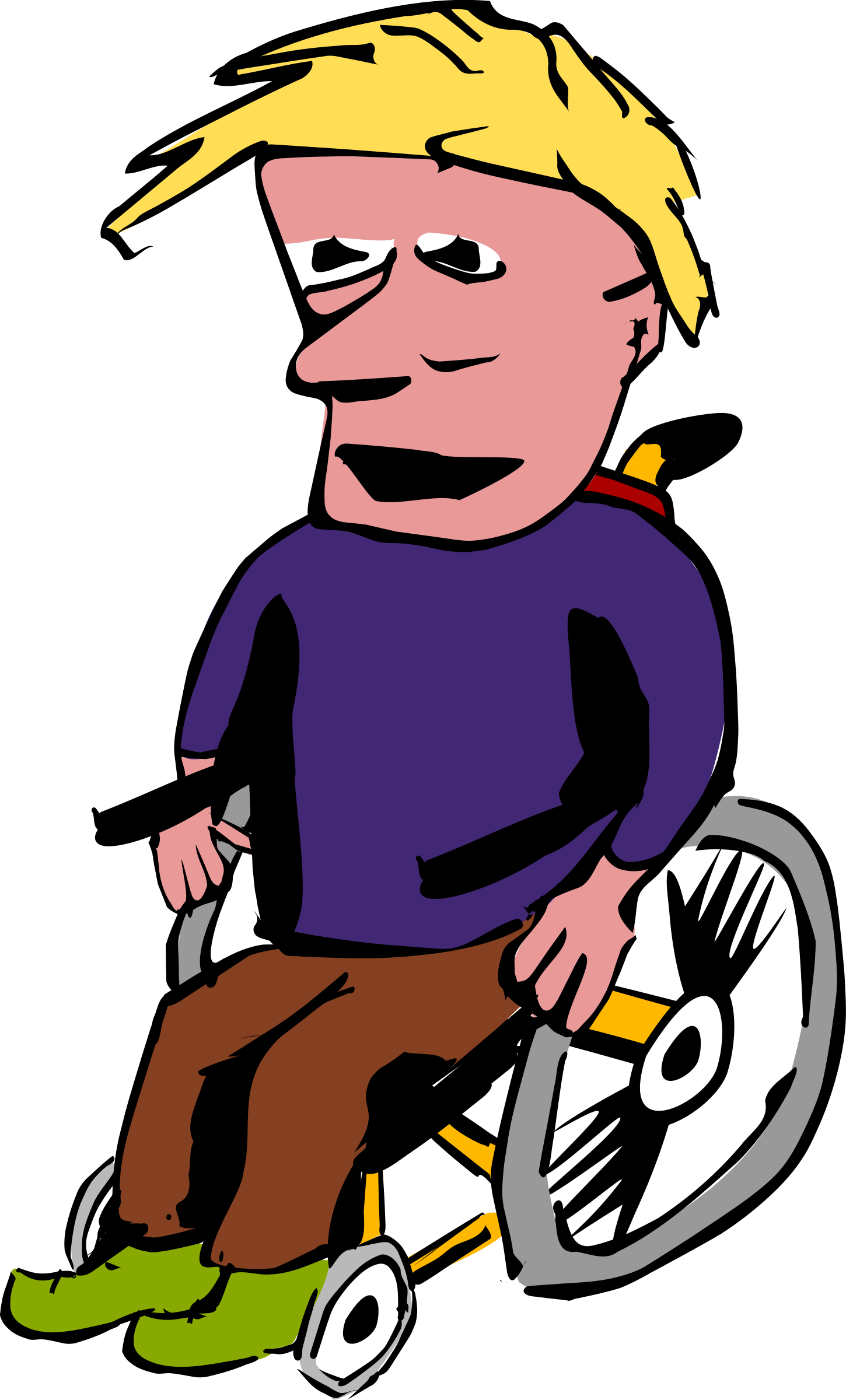 man clipart wheelchair