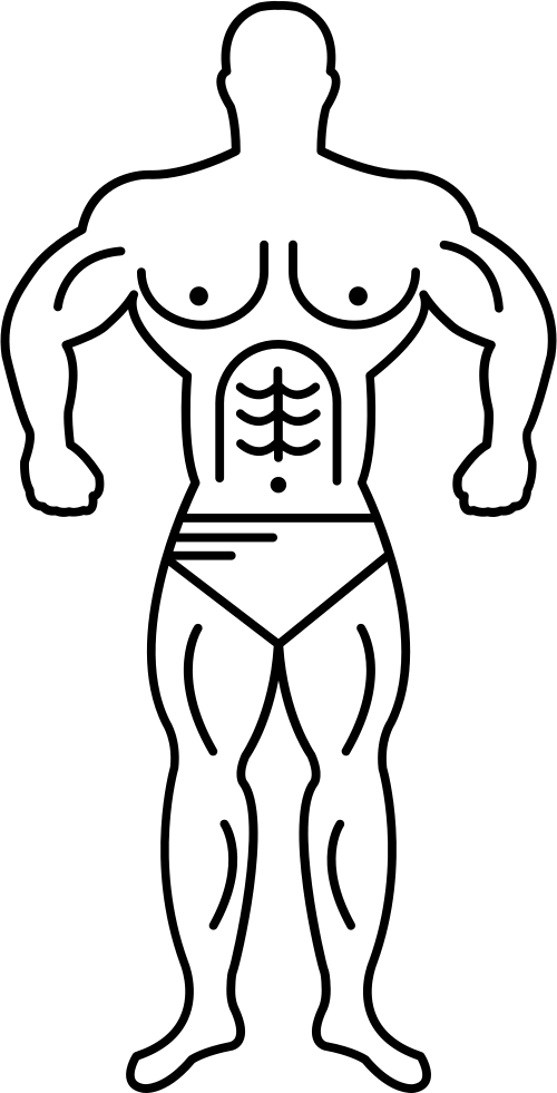guy clipart muscle man