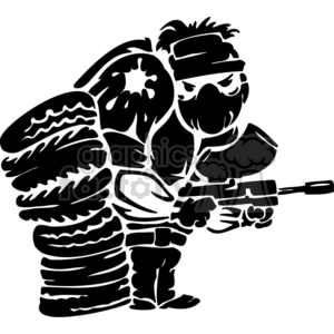 Royalty free . Paintball clipart guy