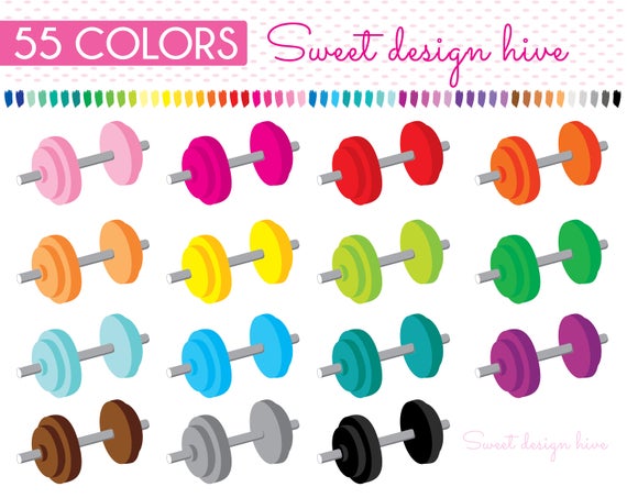 Gym clipart gym accessory. Dumbbell weights fitness sports