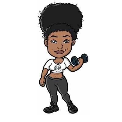 Gym clipart gym girl. Afro fitness afrogirlfitness twitter