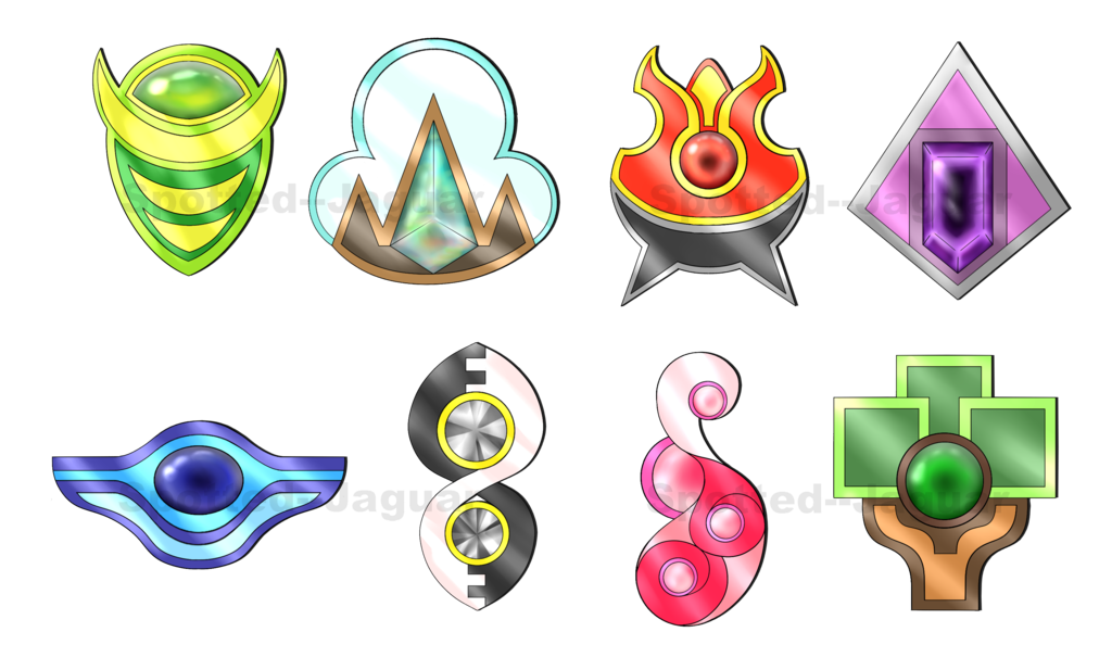 pokemon clipart badges