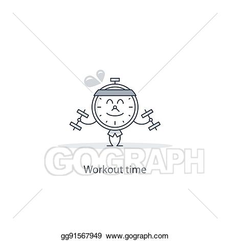 Gym clipart gym time. Clip art vector fitness