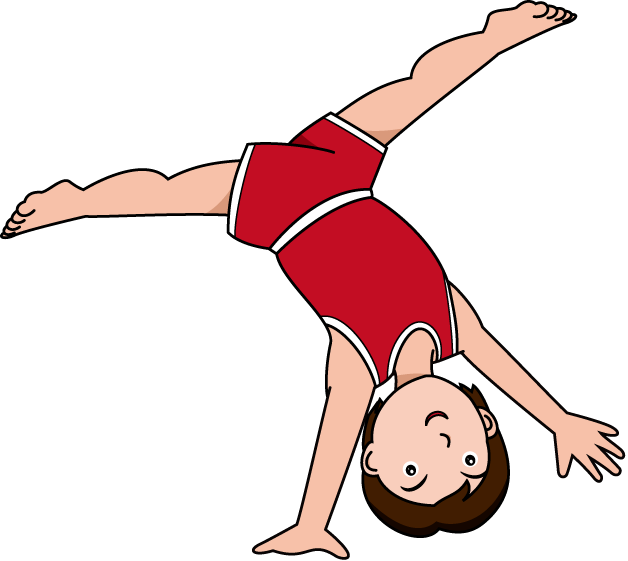  collection of tumbling. Gymnastics clipart person balance