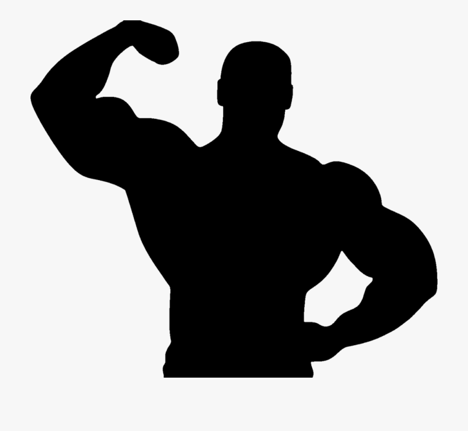 muscles clipart silhouette