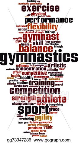 gymnastics clipart word