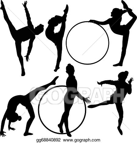 Gymnast clipart athletics girl. Clip art vector athlete