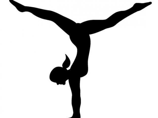 Free download clip art. Gymnastics clipart back walkover
