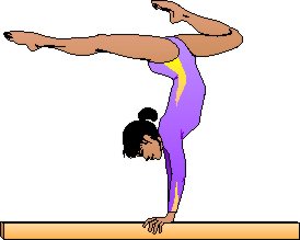 Gymnast clipart beam. Gymnastics clip art library