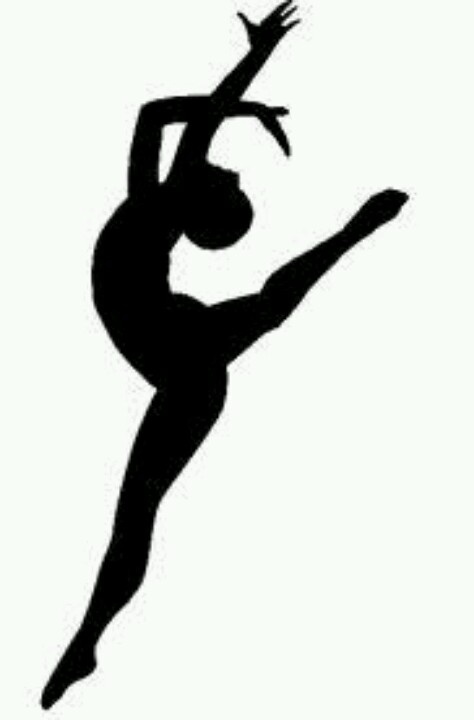 Gymnastics free download best. Gymnast clipart black and white