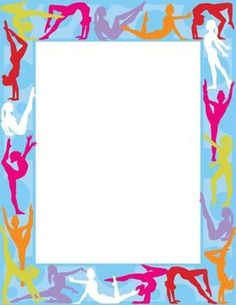  best sukan images. Gymnast clipart border