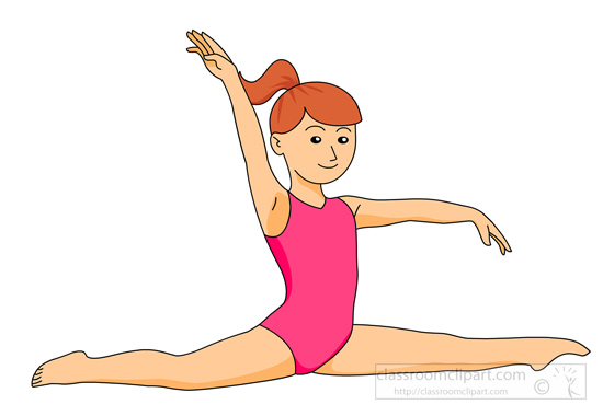 gymnastics clipart free cartoon