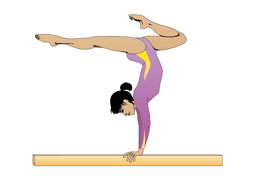 Artistic gymnastics centre clip. Gymnast clipart fitness