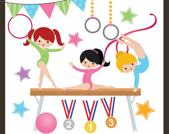 gymnast clipart gymnastics party