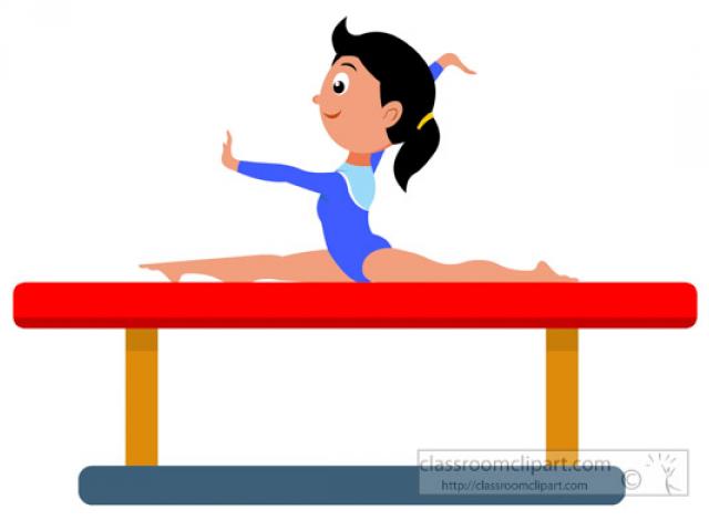 Gymnast clipart person balance. Free gymnastics download clip