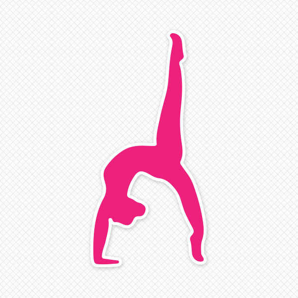 gymnast clipart pink