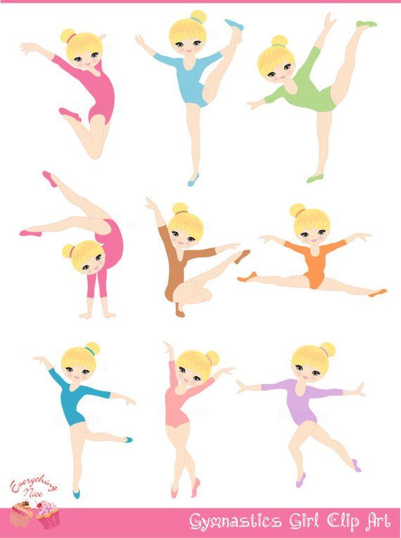 gymnast clipart poses