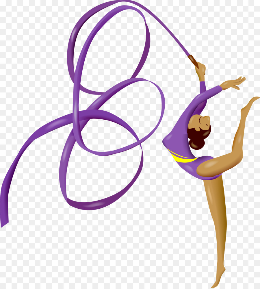 Gymnast clipart ribbon. Circle gymnastics sports 