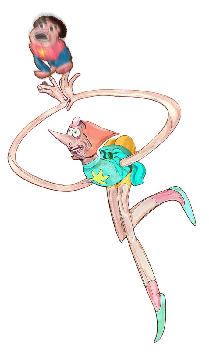 Pearl and steven playing. Gymnastics clipart ribbon