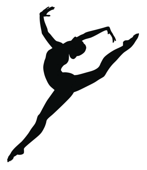 gymnast clipart split drawing