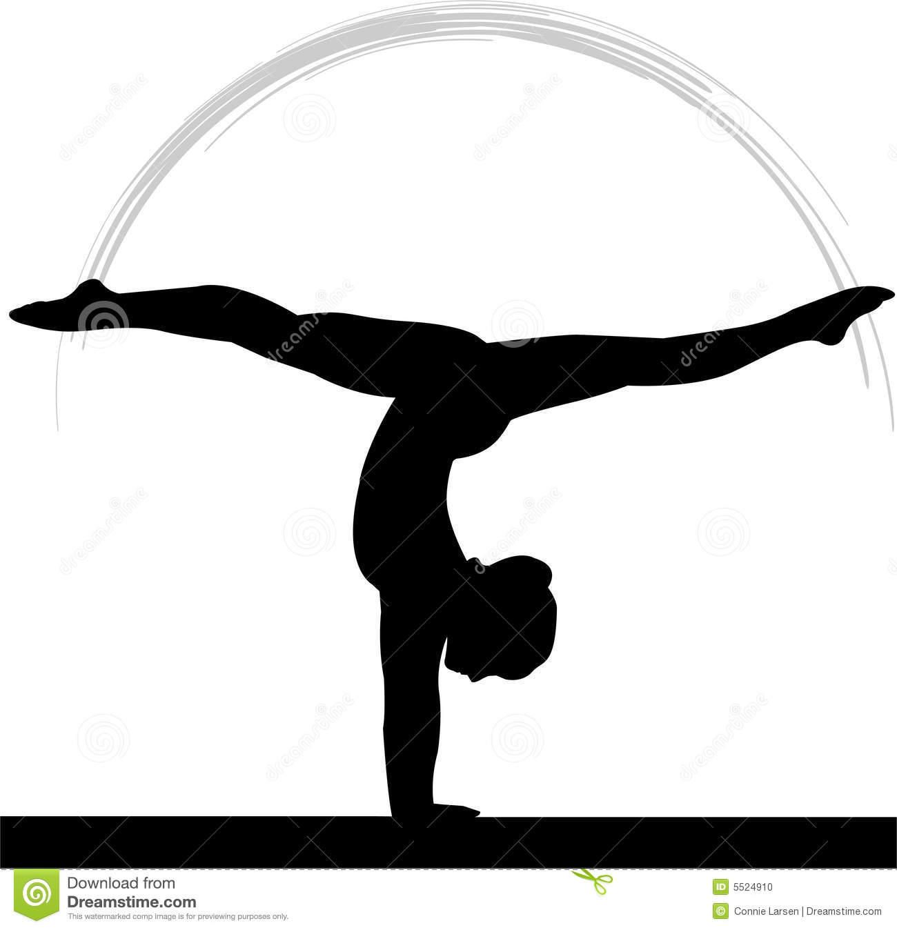 gymnast clipart splits