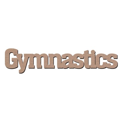 gymnast clipart word