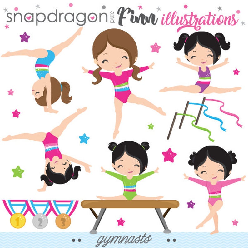 gymnast clipart cut out