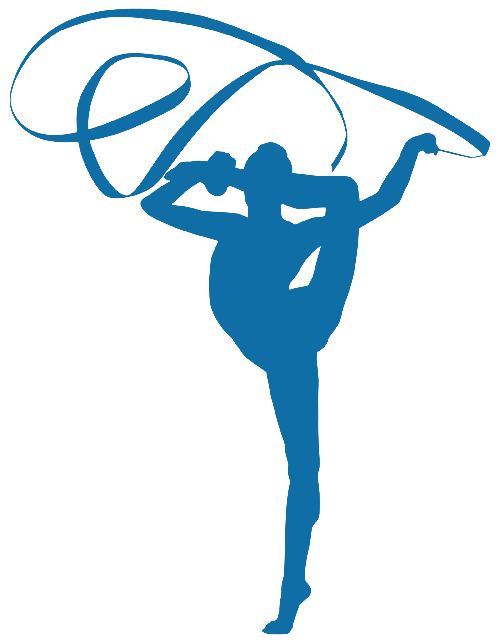 gymnastics clipart blue