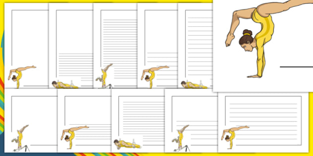 Gymnastics clipart border. Free download clip art