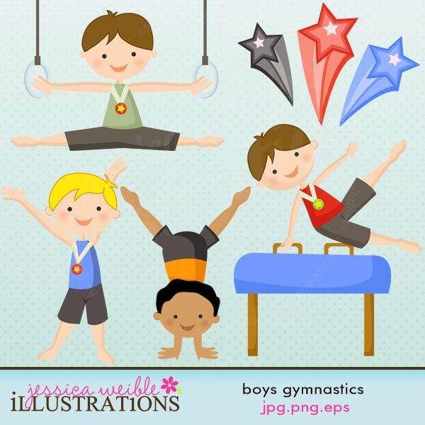gymnastics clipart children's