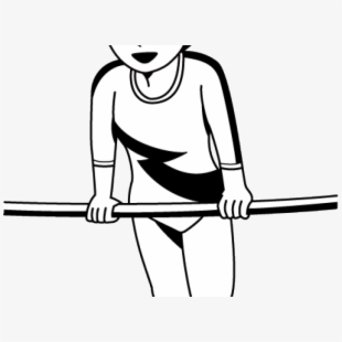 gymnastics clipart drawn