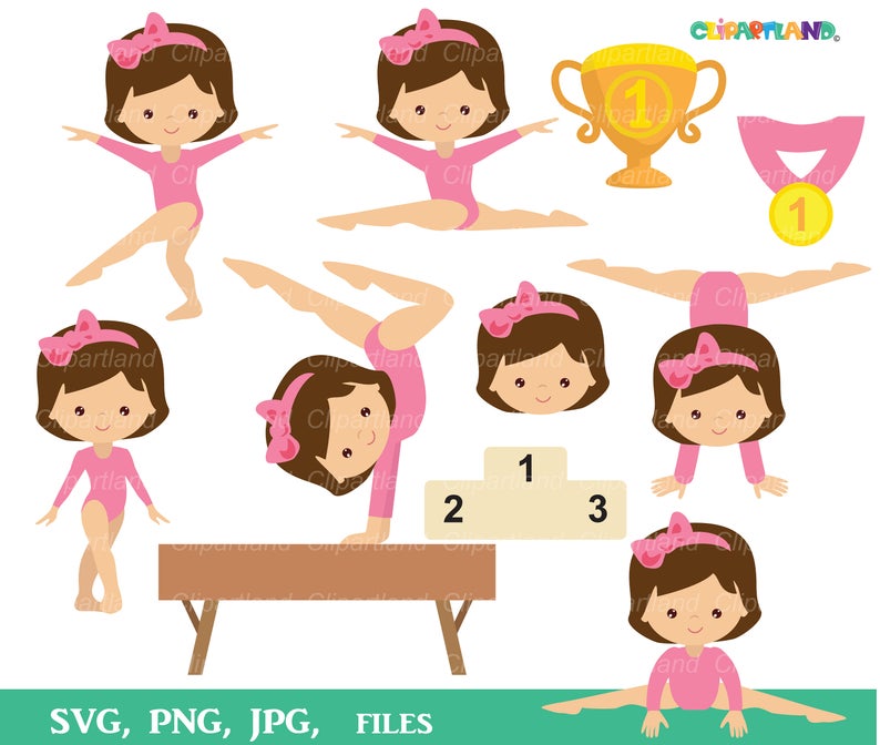 gymnastics clipart girl sport
