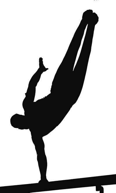 gymnastics clipart logo man
