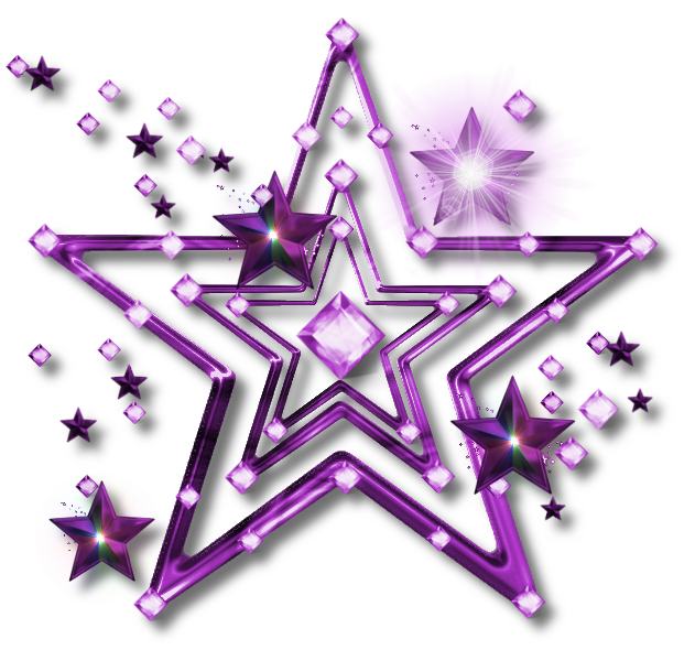Purple png mart. Sparkle clipart star cluster