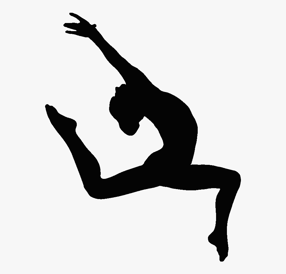 gymnastics clipart silhouette