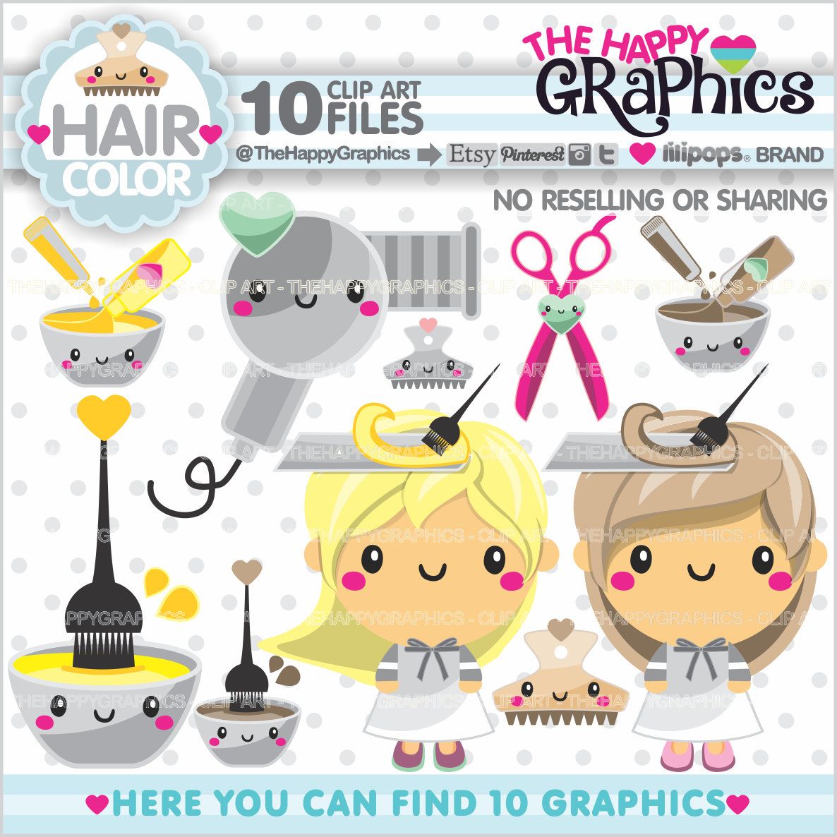 Salon graphics commercial use. Hair clipart 80 hair