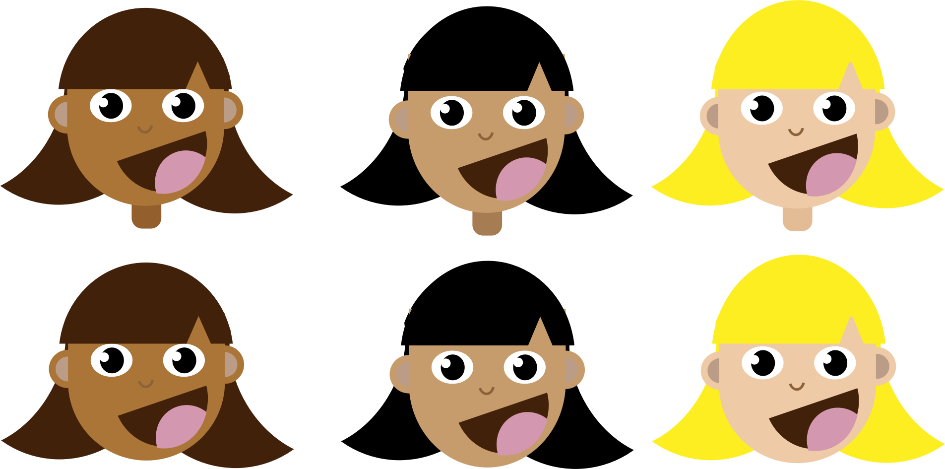 hair clipart animated