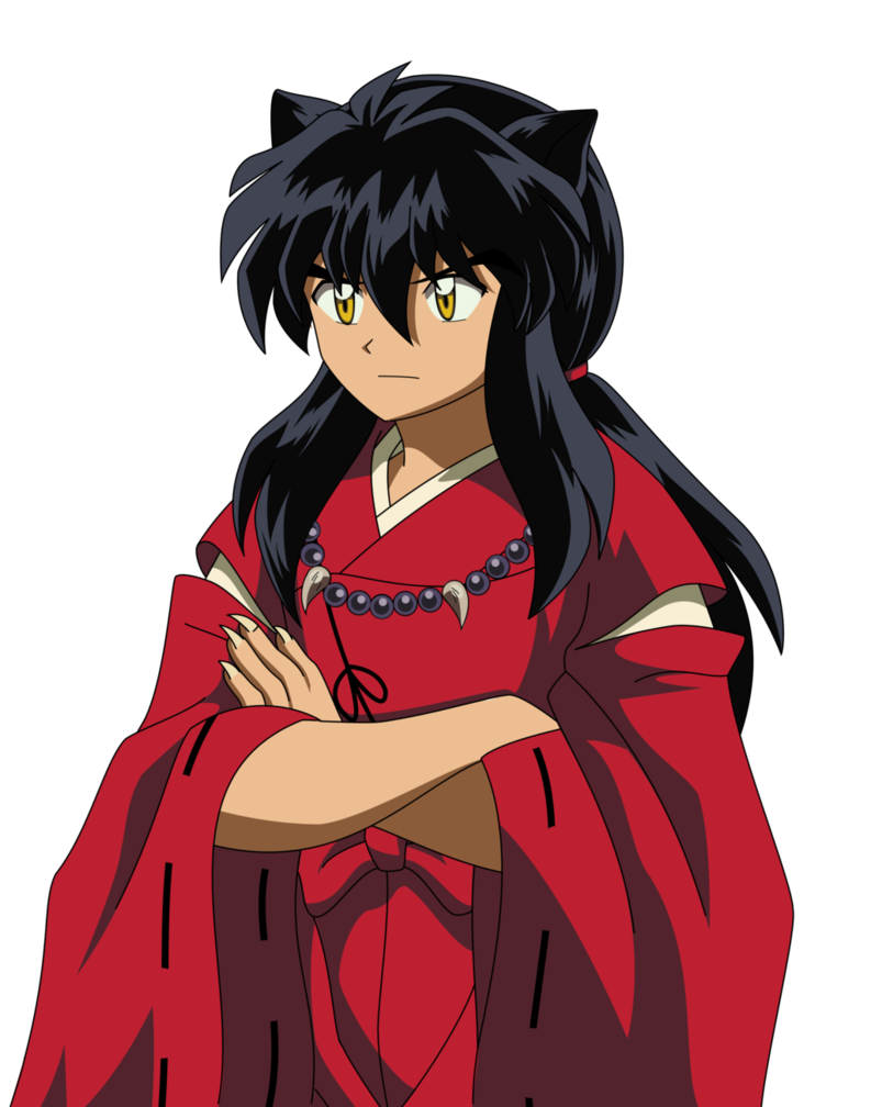 D inuyasha redraw by. Hair clipart black person
