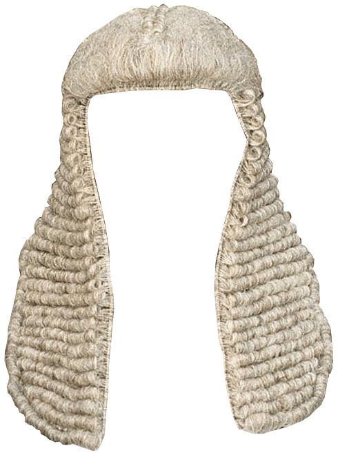 Judges wig transparent background. Judge clipart judge robe
