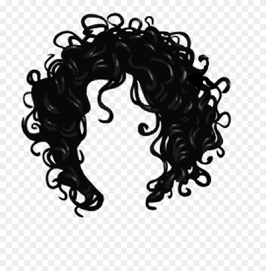 hair clipart curly hair